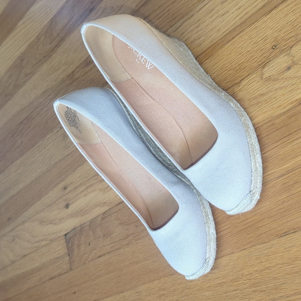 JCrew Canvas Wedge Espadrilles - Picture 4 of 9